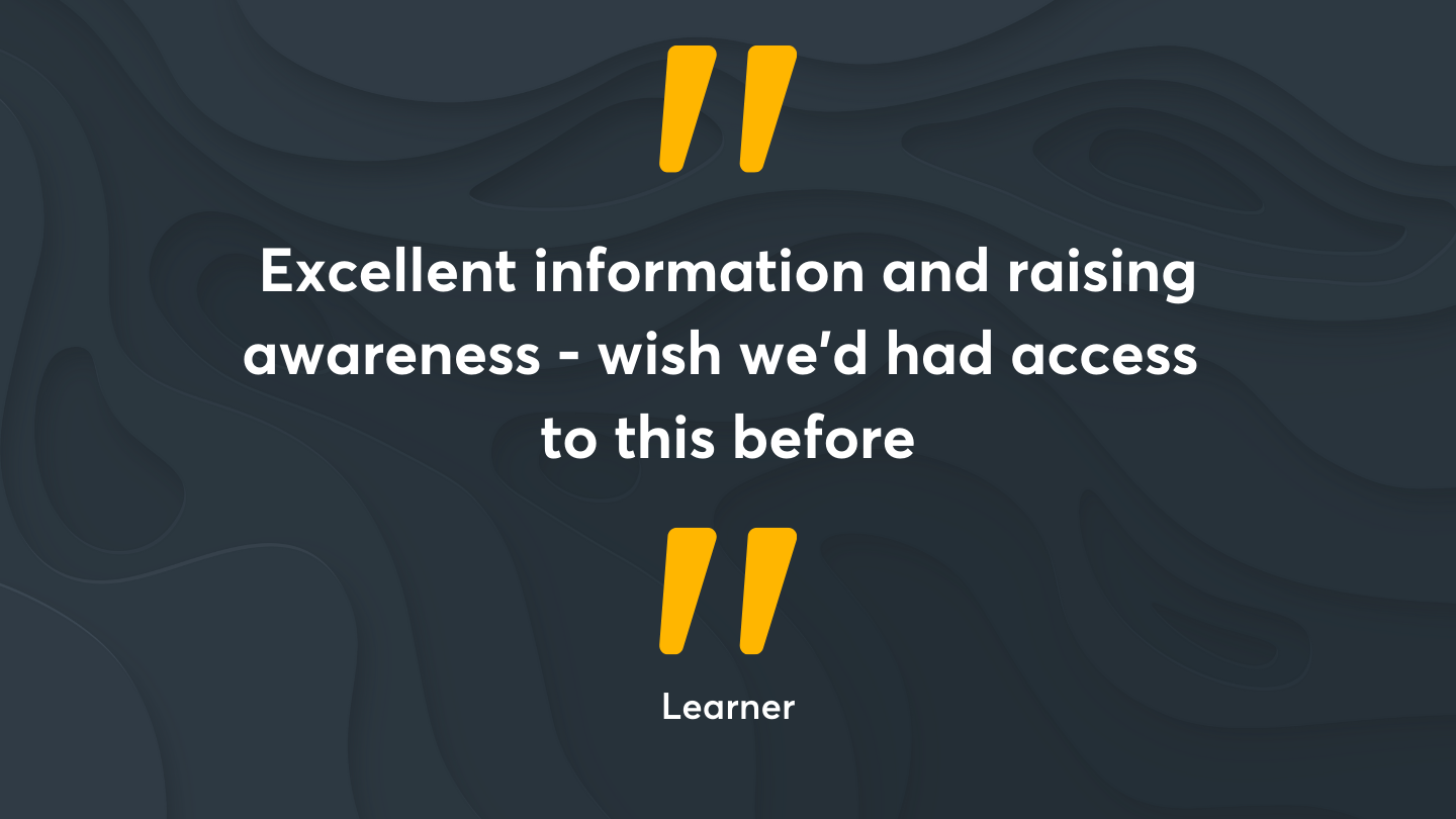 “Excellent information and raising awareness - wish we'd had access to this before” Quote from an Operation Encompass Learner