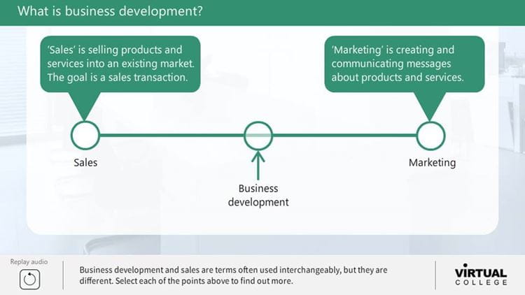 What is business development?