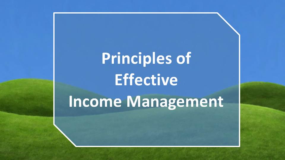 The Principles of Effective Income Management