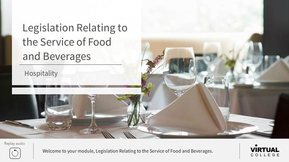 Legislation relating to the Service of Food and Beverages