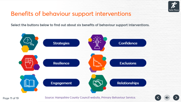 Primary Behaviour support training course image
