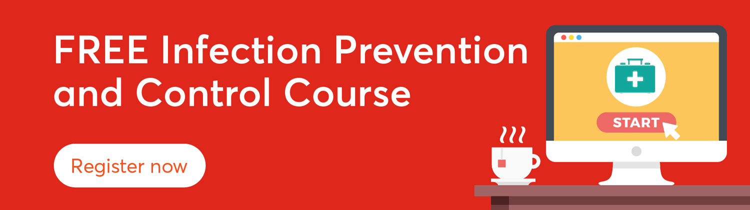 Infection control free course banner 