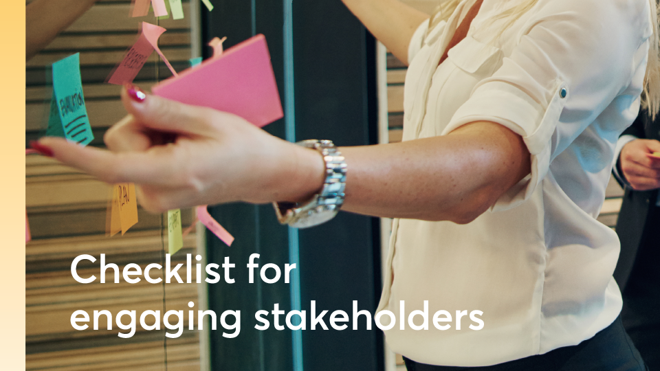 Thumbnail for engaging stakeholders checklist